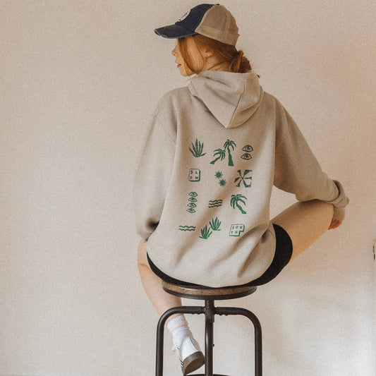 Dazed Organic/Recycled Hoodie - Stone - XL - Sample